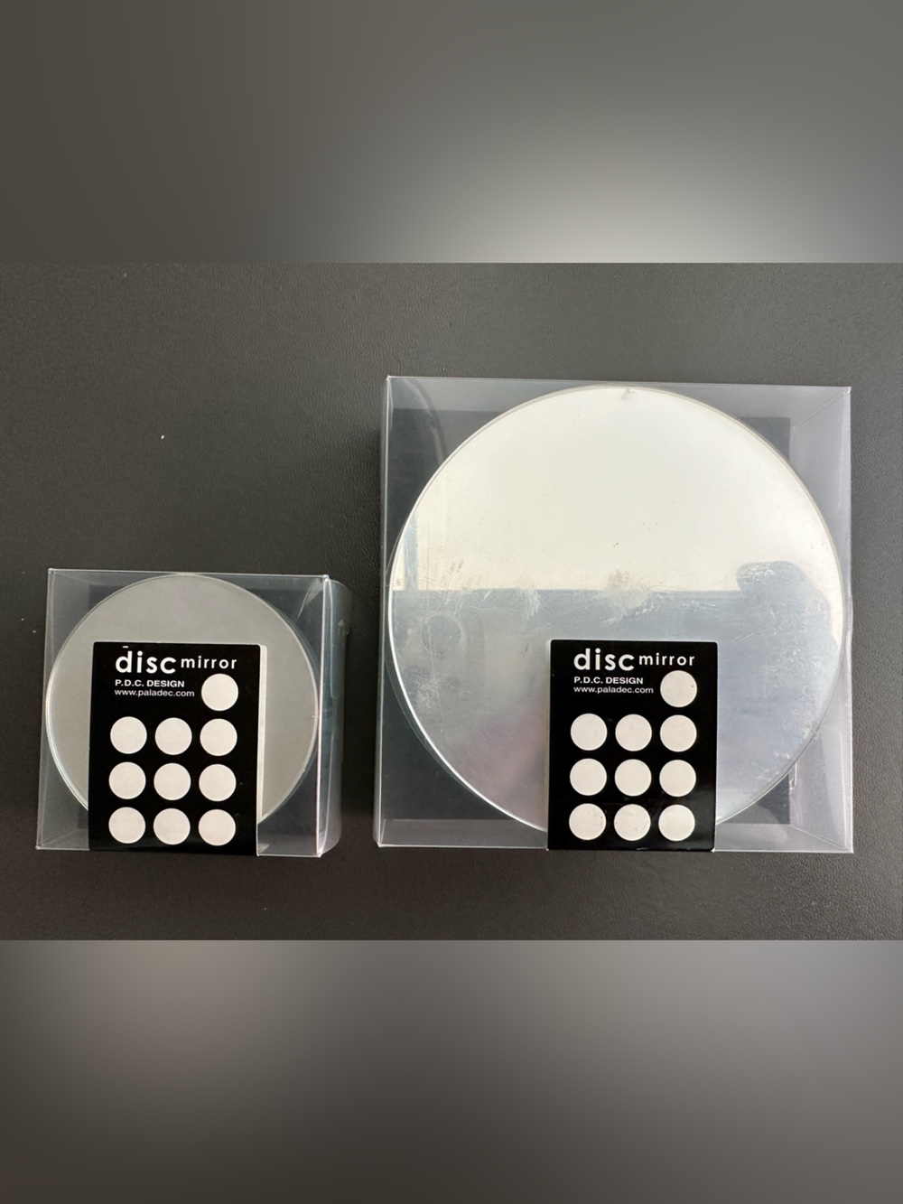 The Container Store Silver Disc Mirror Set